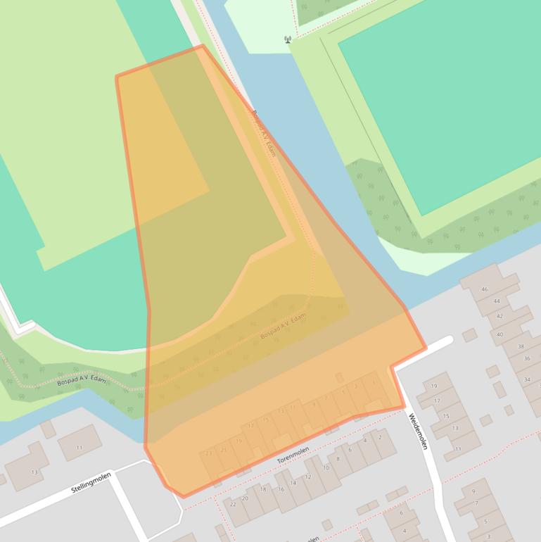 Kaart van postcodegebied 1135KH.