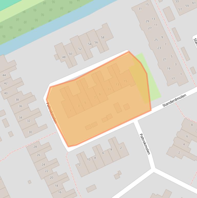 Kaart van postcodegebied 1135KN.