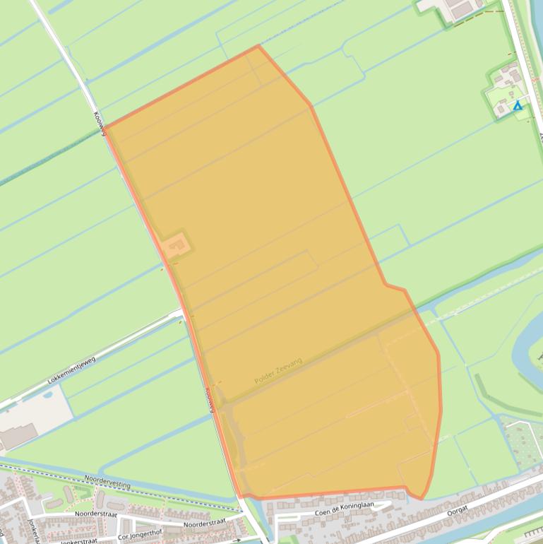 Kaart van postcodegebied 1135RA.