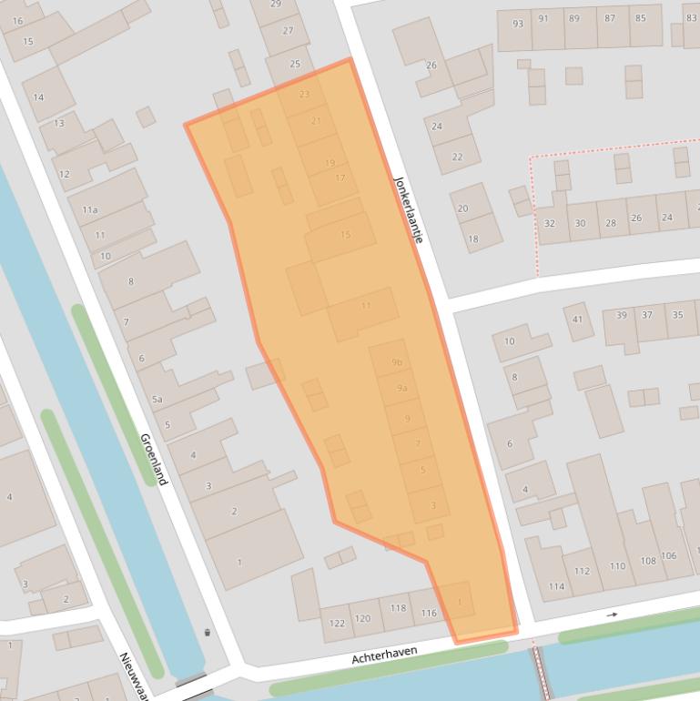 Kaart van postcodegebied 1135TJ.