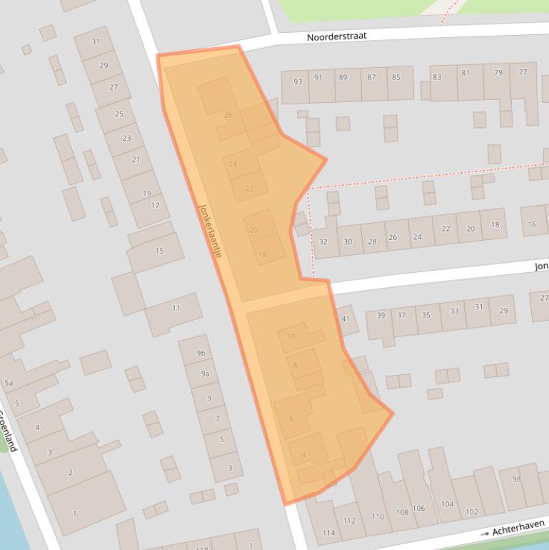 Kaart van postcodegebied 1135TL.