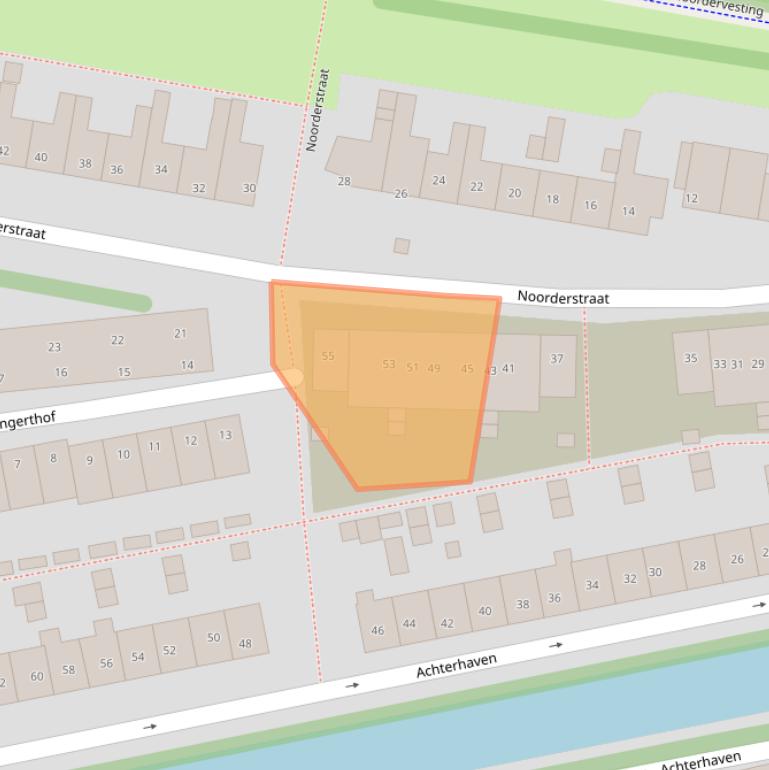 Kaart van postcodegebied 1135TP.