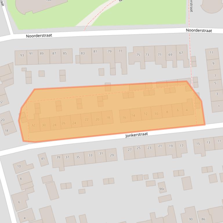 Kaart van postcodegebied 1135TW.