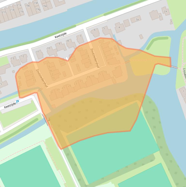 Kaart van postcodegebied 1135VG.