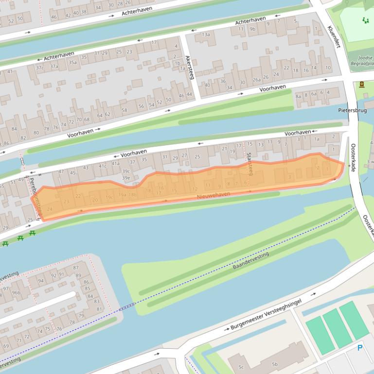 Kaart van postcodegebied 1135VJ.
