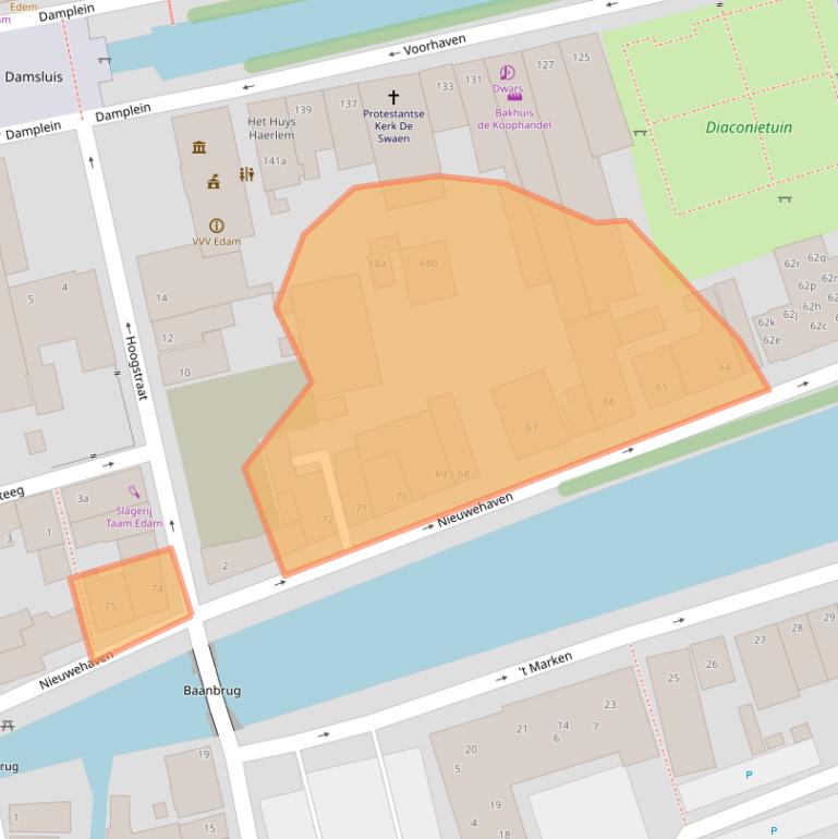 Kaart van postcodegebied 1135VM.