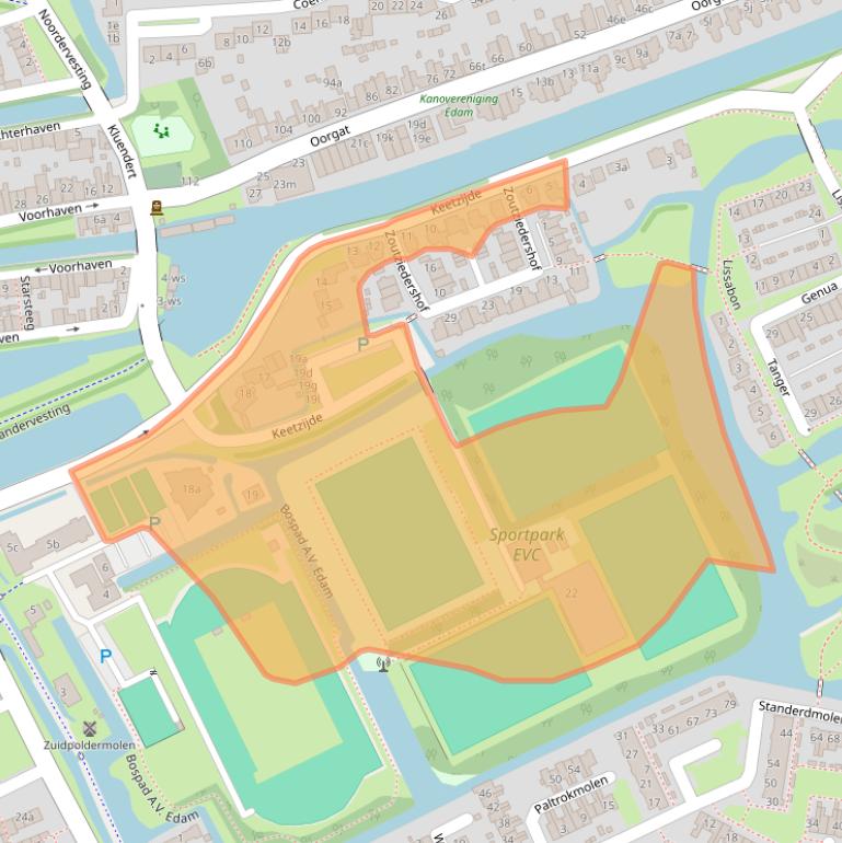 Kaart van postcodegebied 1135VX.