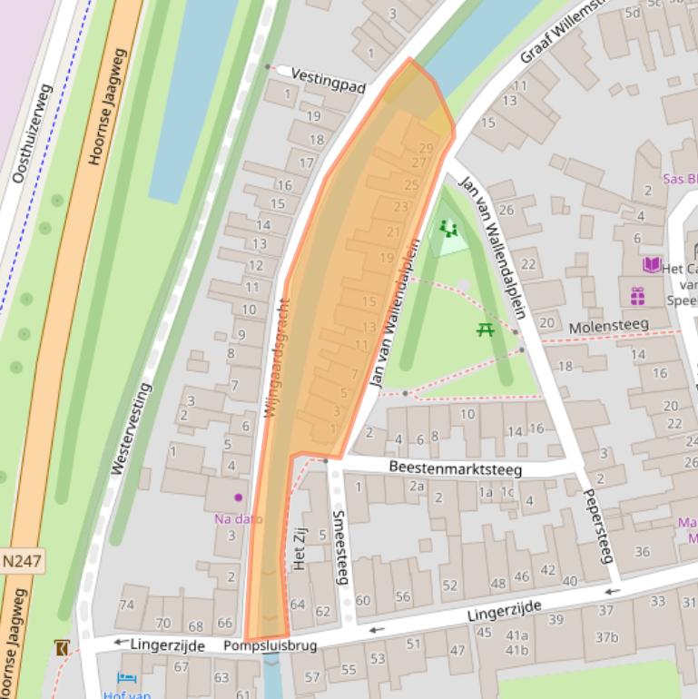 Kaart van postcodegebied 1135WL.