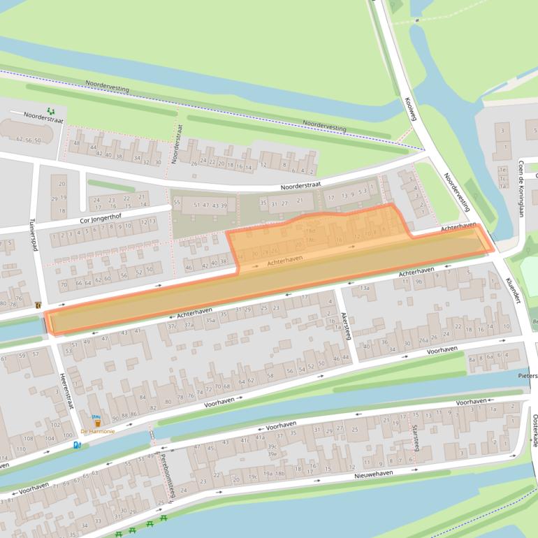 Kaart van postcodegebied 1135XV.