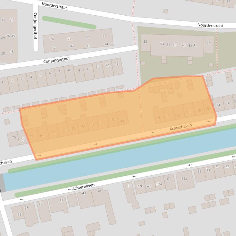 Kaart van postcodegebied 1135XW.