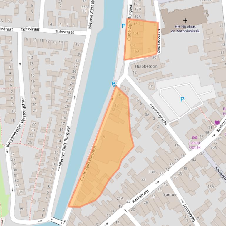 Kaart van postcodegebied 1141AA.