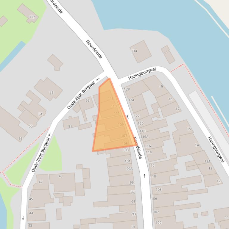 Kaart van postcodegebied 1141AK.