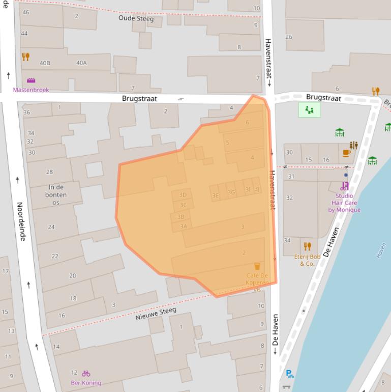 Kaart van postcodegebied 1141AW.