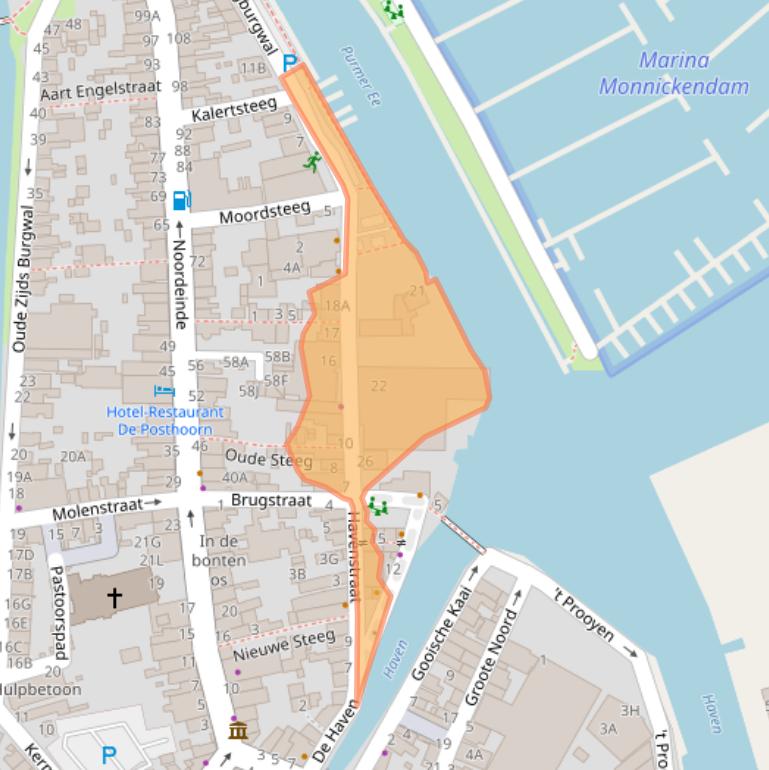 Kaart van postcodegebied 1141AX.