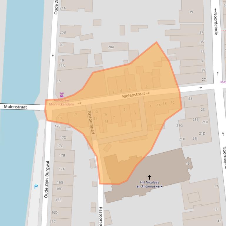 Kaart van postcodegebied 1141BA.