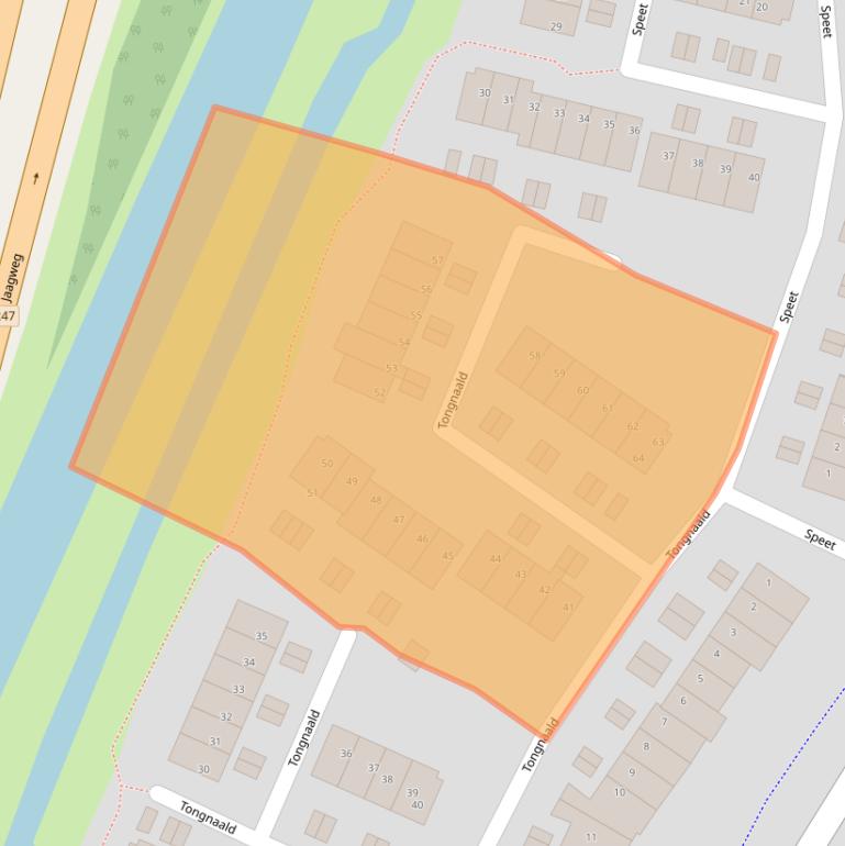 Kaart van postcodegebied 1141CB.
