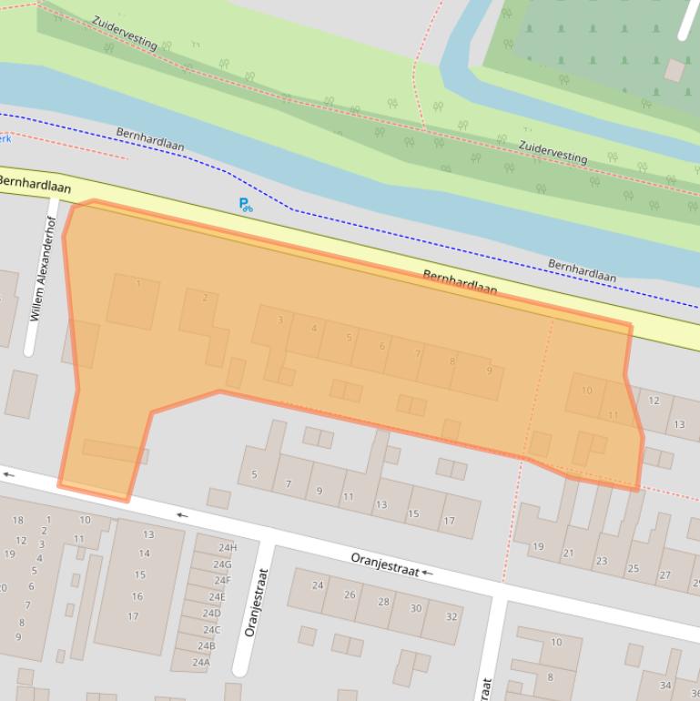 Kaart van postcodegebied 1141CL.