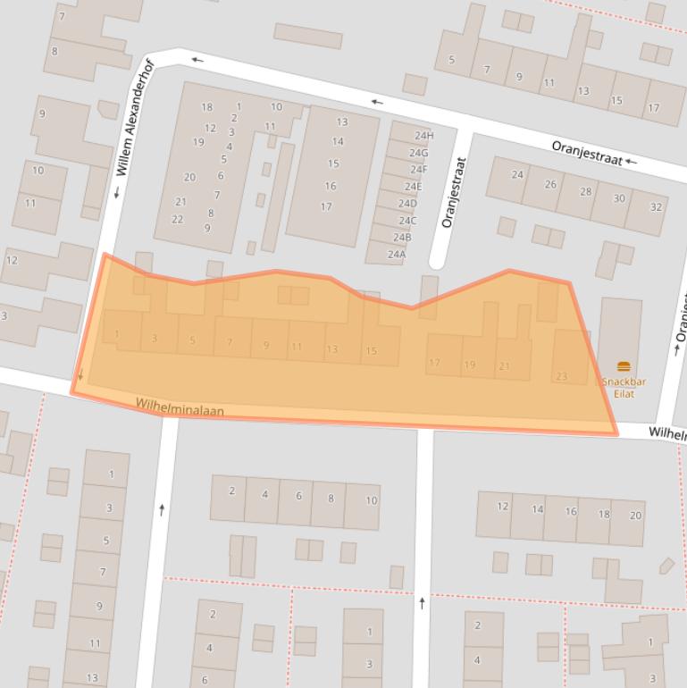 Kaart van postcodegebied 1141CT.