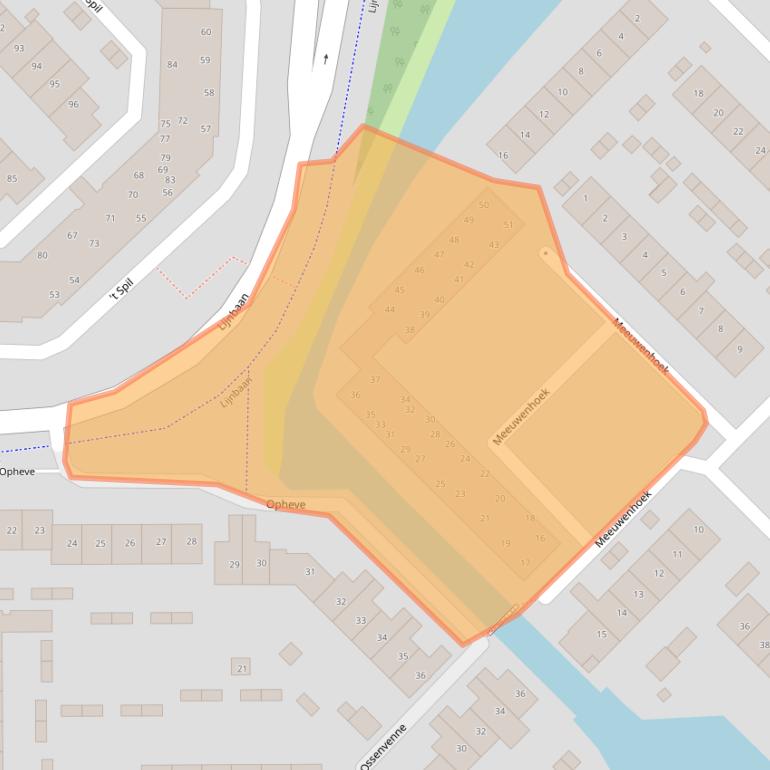 Kaart van postcodegebied 1141DV.