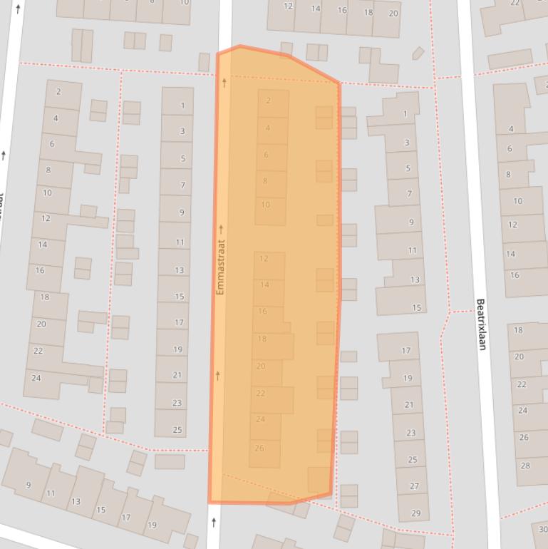 Kaart van postcodegebied 1141EJ.