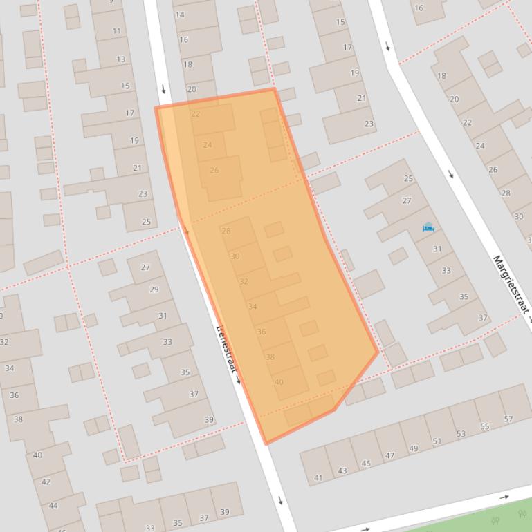 Kaart van postcodegebied 1141ES.