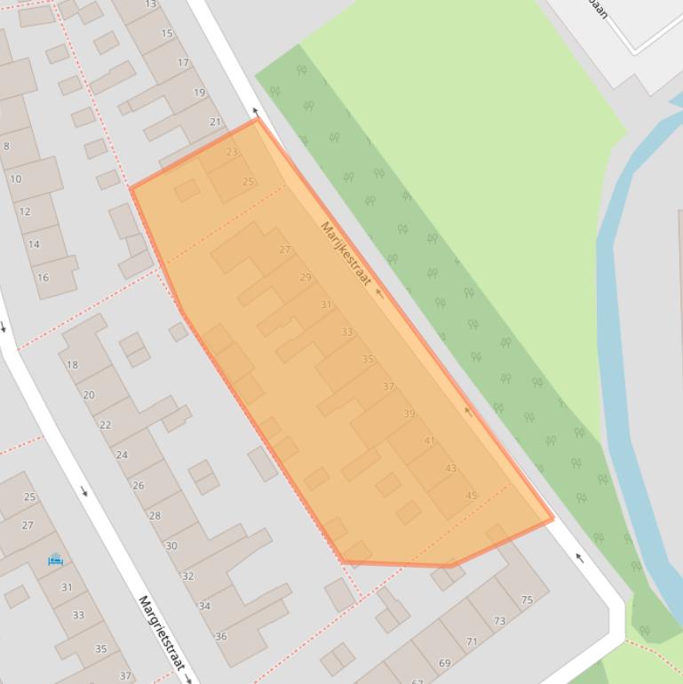 Kaart van postcodegebied 1141EZ.