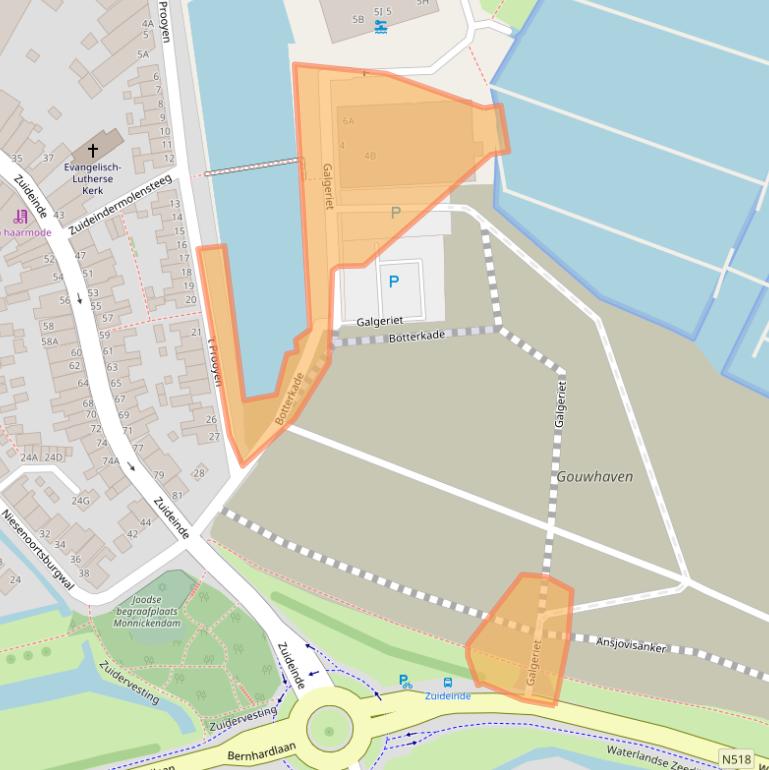 Kaart van postcodegebied 1141GK.