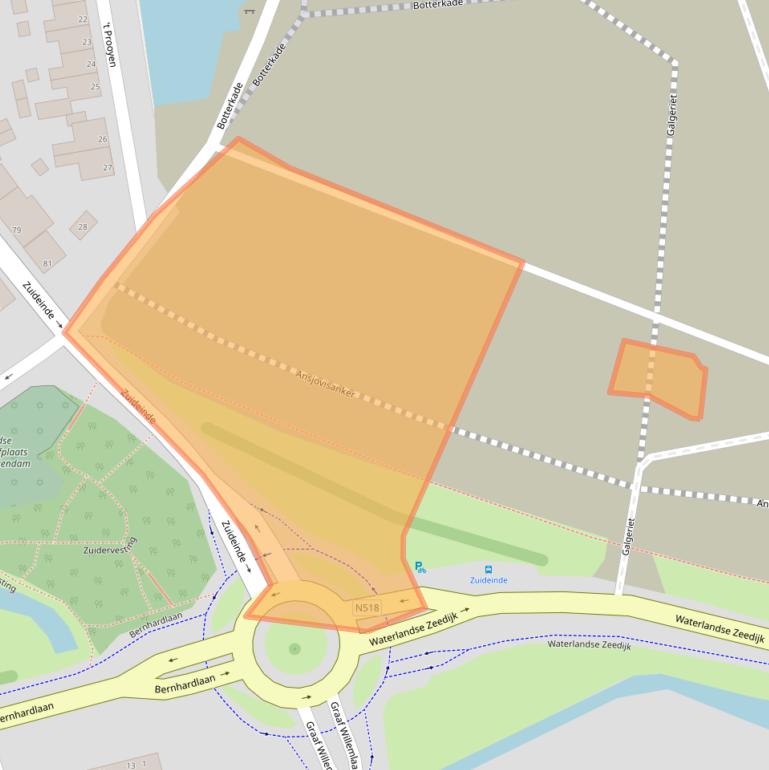 Kaart van postcodegebied 1141GM.