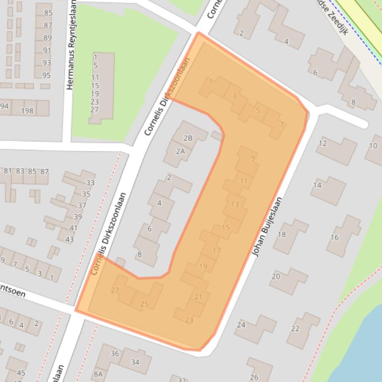 Kaart van postcodegebied 1141GR.