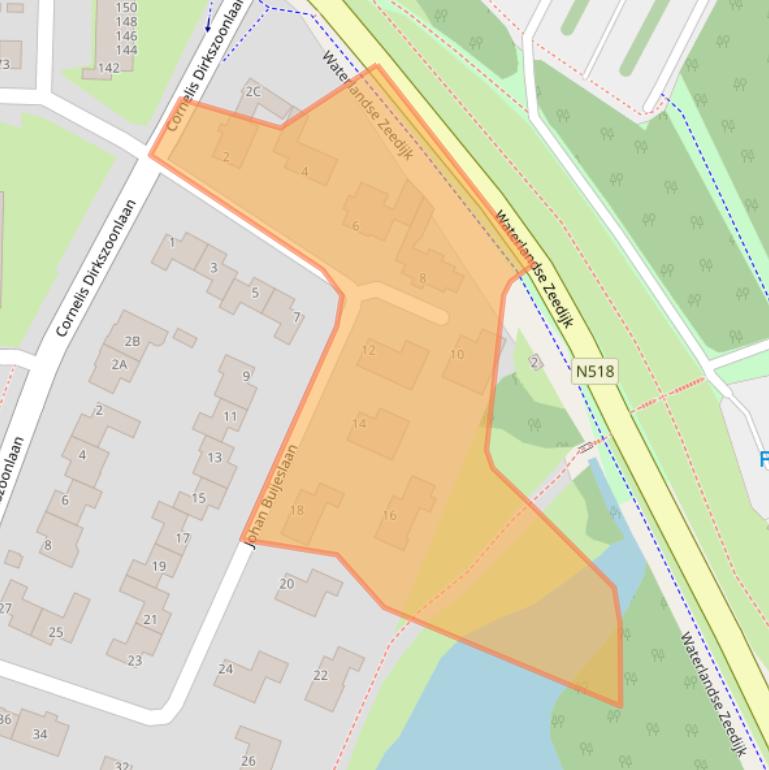 Kaart van postcodegebied 1141GS.