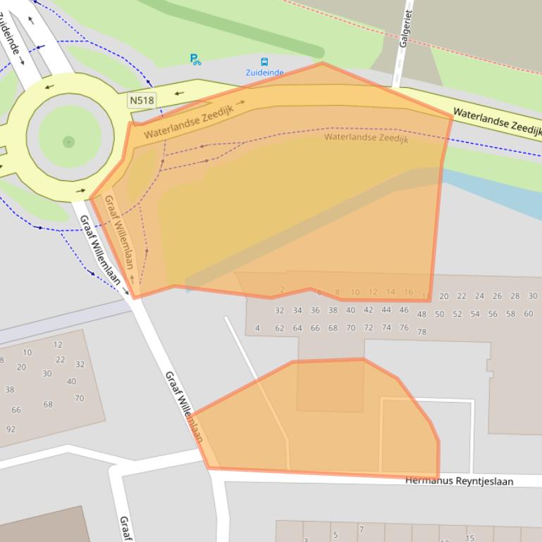 Kaart van postcodegebied 1141HC.