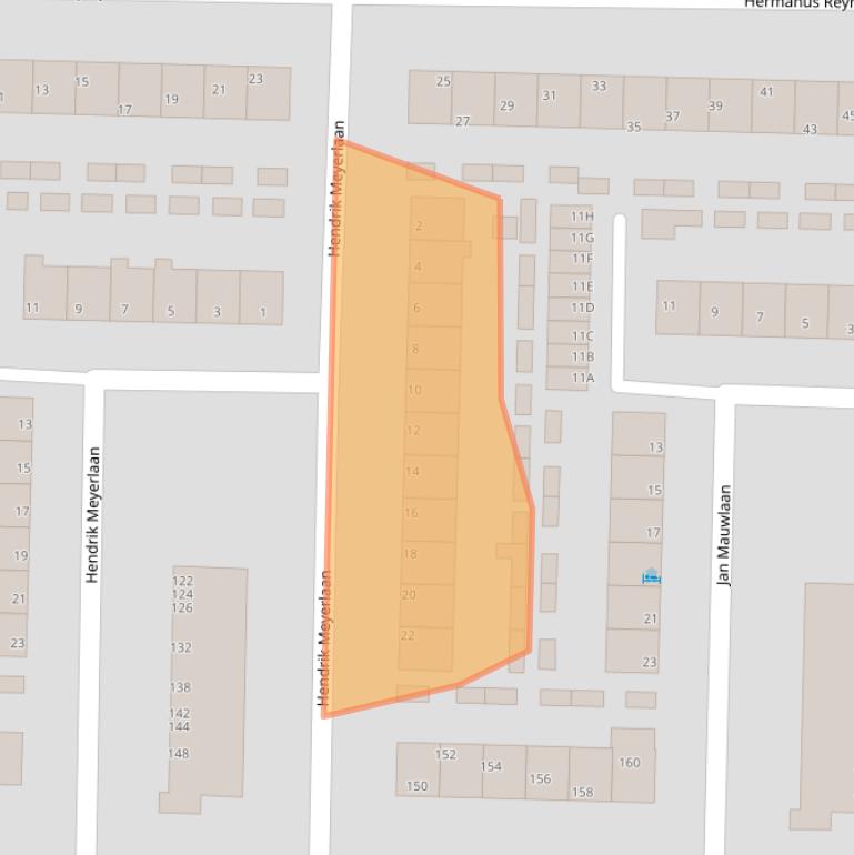 Kaart van postcodegebied 1141HG.
