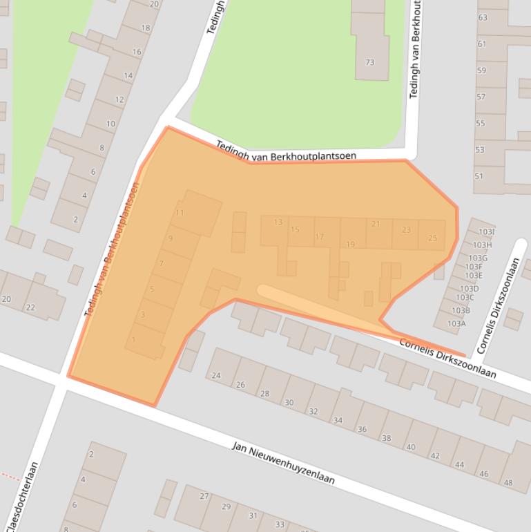 Kaart van postcodegebied 1141HK.