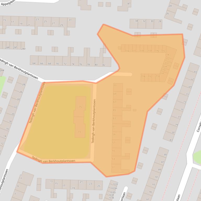 Kaart van postcodegebied 1141HM.