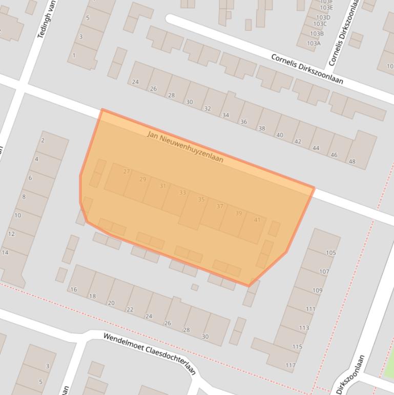 Kaart van postcodegebied 1141HT.