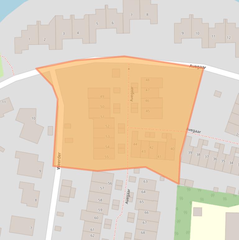 Kaart van postcodegebied 1141JJ.