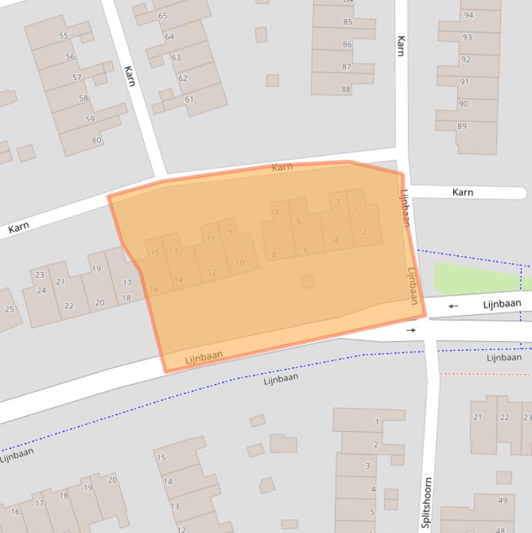 Kaart van postcodegebied 1141JM.