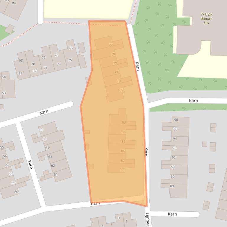 Kaart van postcodegebied 1141JT.