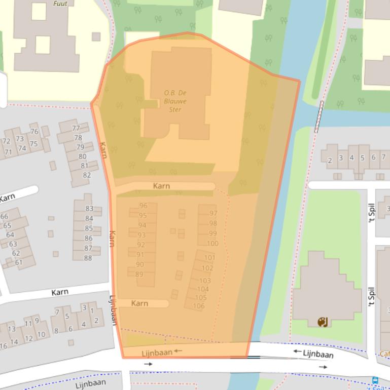 Kaart van postcodegebied 1141JV.