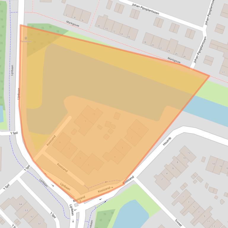 Kaart van postcodegebied 1141KE.