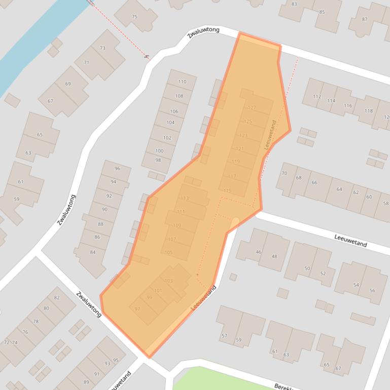 Kaart van postcodegebied 1141KW.