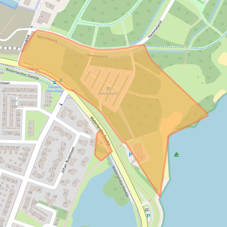Kaart van postcodegebied 1141LC.