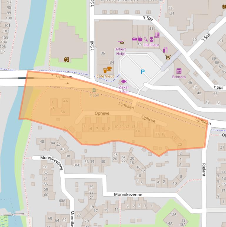 Kaart van postcodegebied 1141RA.