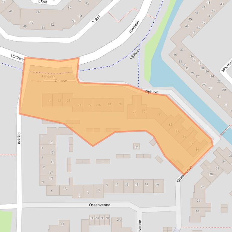 Kaart van postcodegebied 1141RB.