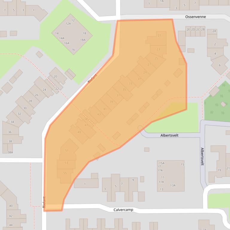 Kaart van postcodegebied 1141RD.