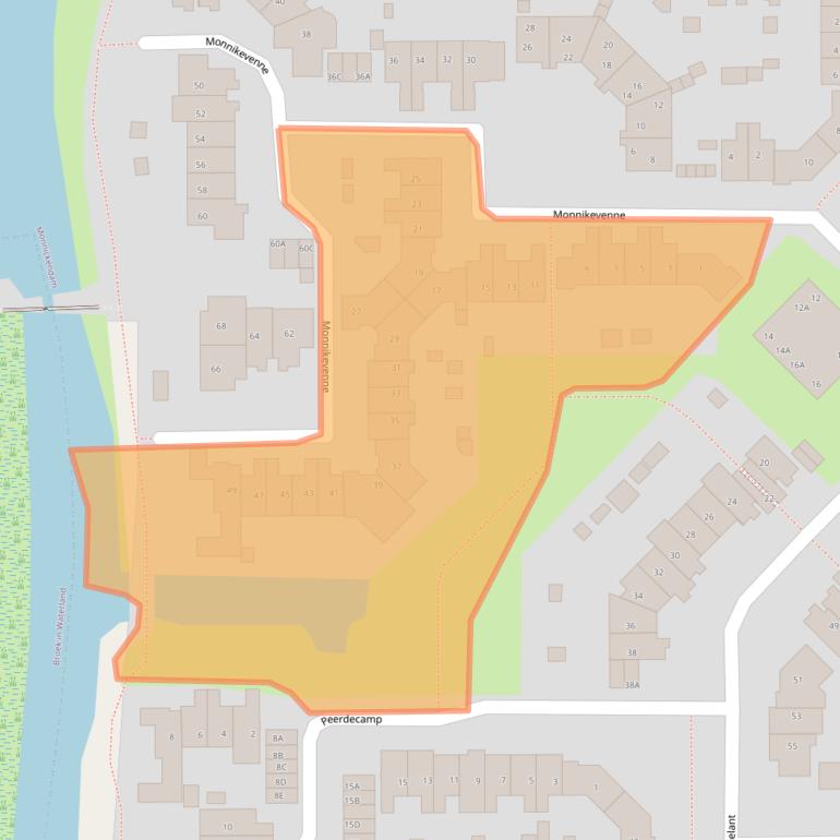 Kaart van postcodegebied 1141RJ.