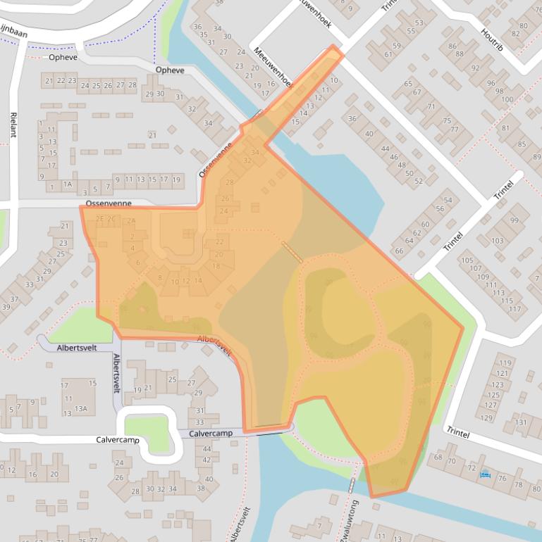 Kaart van postcodegebied 1141RS.