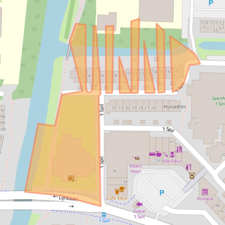 Kaart van postcodegebied 1141SB.