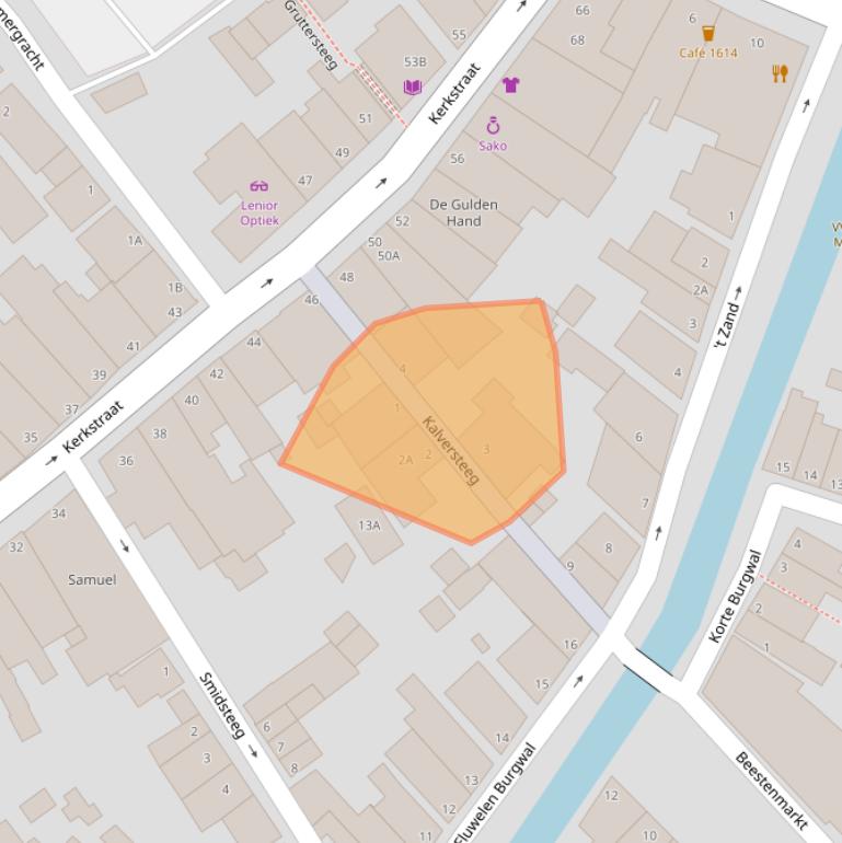 Kaart van postcodegebied 1141SM.