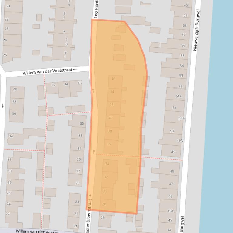 Kaart van postcodegebied 1141TB.